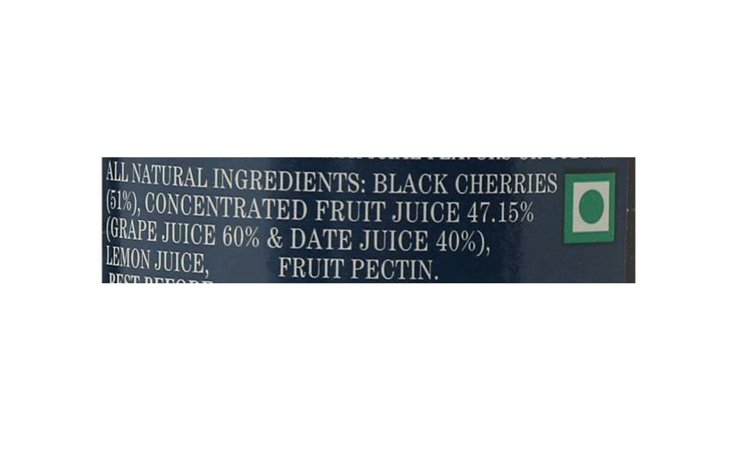 St. Dalfour Black Cherry Spread    Glass Jar  284 grams